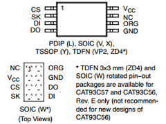 CAT93C56VAT3 Datasheet PDF ON Semiconductor