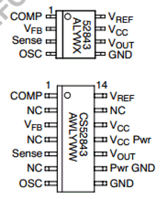 CS52843ED8 Datasheet PDF ON Semiconductor