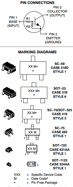 DTC144TE Datasheet PDF ON Semiconductor
