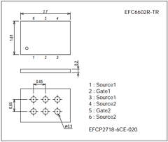 EFC6602R Datasheet PDF ON Semiconductor