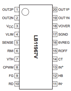LB11967V-TLM-H Datasheet PDF ON Semiconductor