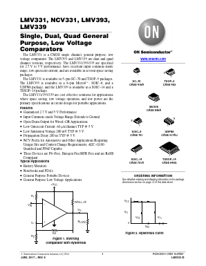 LMV331SN3T1G Datasheet PDF ON Semiconductor