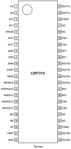 LV8731V-MPB-H Datasheet PDF ON Semiconductor