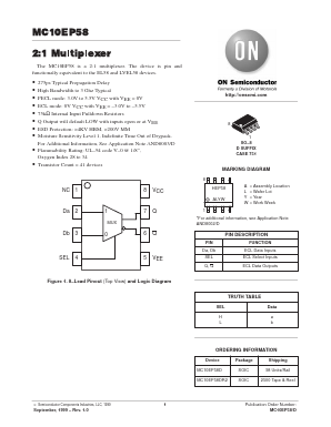 MC10EP58 Datasheet PDF ON Semiconductor
