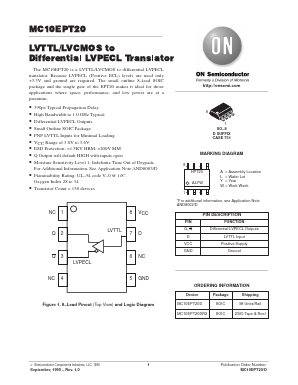 MC10EPT20DR2 Datasheet PDF ON Semiconductor