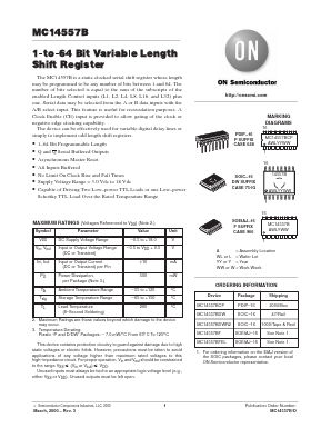 MC14557BDW Datasheet PDF ON Semiconductor