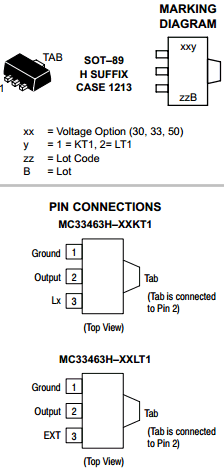 MC33463H Datasheet PDF ON Semiconductor