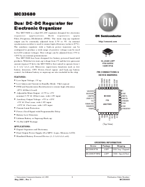 MC33680 Datasheet PDF ON Semiconductor