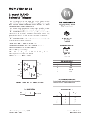MC74VHC1G132 Datasheet PDF ON Semiconductor