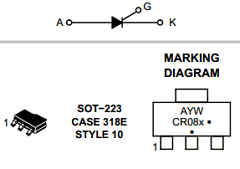 MCR08M Datasheet PDF ON Semiconductor