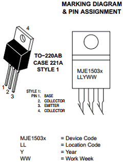 MJE15034 Datasheet PDF ON Semiconductor