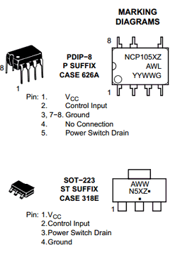 NCP1054ST136T3G Datasheet PDF ON Semiconductor