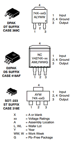 NCV4274AST25T3G Datasheet PDF ON Semiconductor