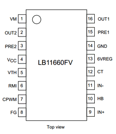 LB11660FV Datasheet PDF ON Semiconductor