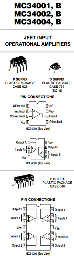 MC34004P Datasheet PDF ON Semiconductor