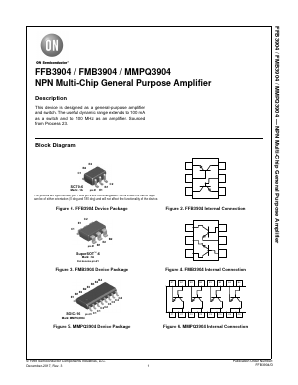 MMPQ3904 Datasheet PDF ON Semiconductor