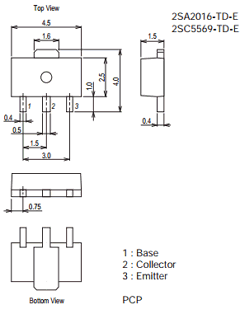 2SA2016 Datasheet PDF ON Semiconductor