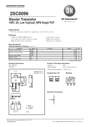 2SC6096 Datasheet PDF ON Semiconductor