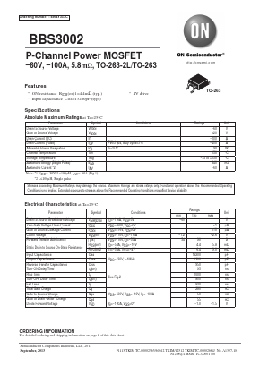 BBS3002-TL-1E Datasheet PDF ON Semiconductor