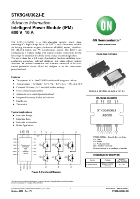 STK5Q4U362J-E Datasheet PDF ON Semiconductor