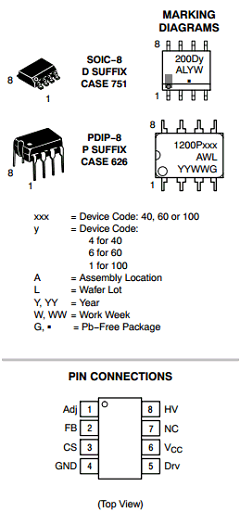 NCP1200D60R2 Datasheet PDF ON Semiconductor
