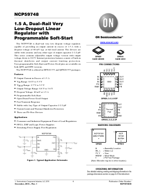 NCP59748MN1ADJTBG Datasheet PDF ON Semiconductor