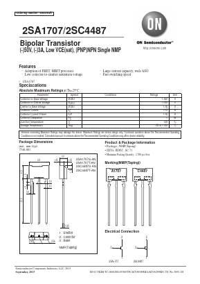 2SC4487 Datasheet PDF ON Semiconductor