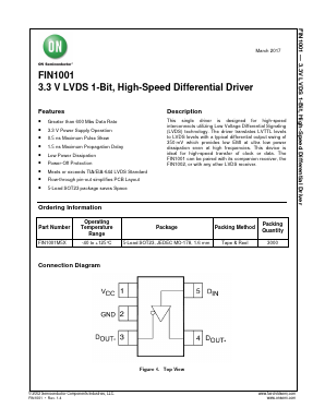 FIN1001M5X Datasheet PDF ON Semiconductor