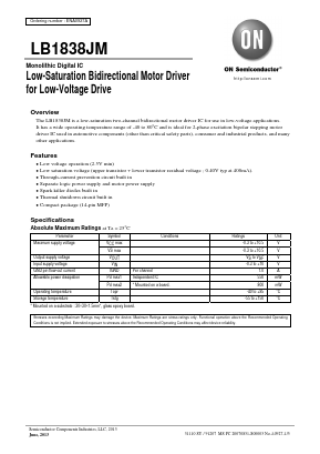 LB1838JM-TRM-E Datasheet PDF ON Semiconductor