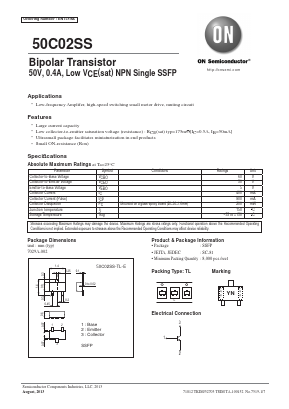 50C02SS Datasheet PDF ON Semiconductor