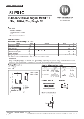5LP01C-TB-H Datasheet PDF ON Semiconductor