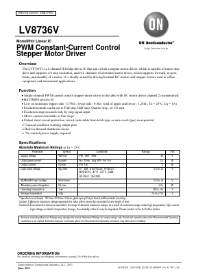 LV8736V-MPB-H Datasheet PDF ON Semiconductor