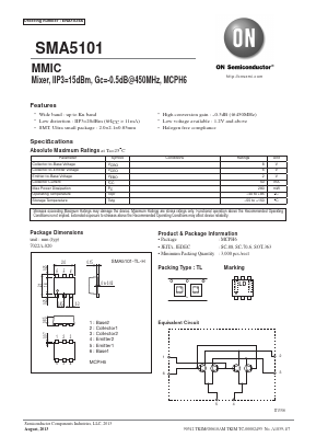 SMA5101 Datasheet PDF ON Semiconductor