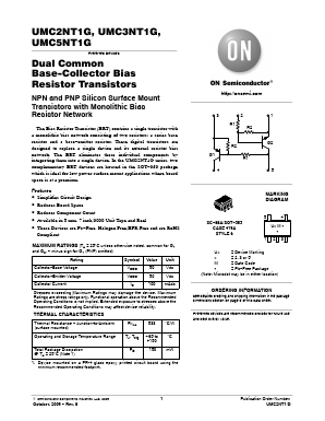 UMC2NT1G Datasheet PDF ON Semiconductor