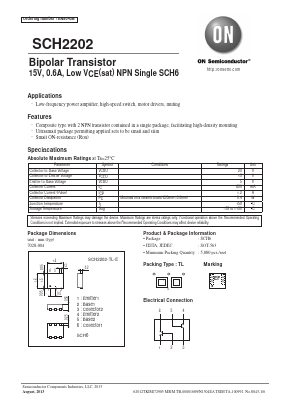SCH2202 Datasheet PDF ON Semiconductor
