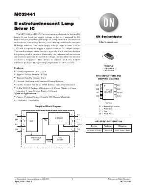 MC33441DTBR2 Datasheet PDF ON Semiconductor