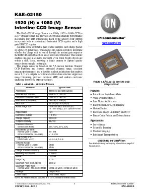 KAE-02150-FBB-JP-EE Datasheet PDF ON Semiconductor