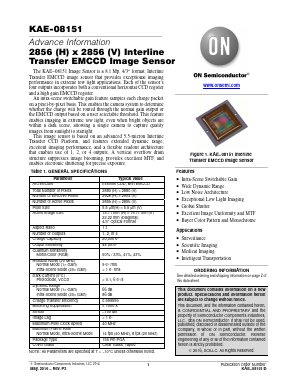 KAE-08151 Datasheet PDF ON Semiconductor