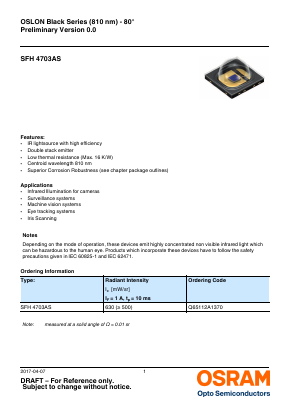 Q65112A1370 Datasheet PDF OSRAM GmbH