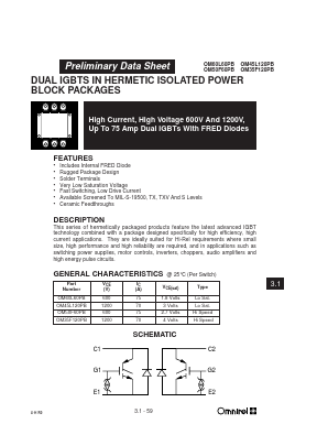 OM60L60PB Datasheet PDF Omnirel Corp => IRF