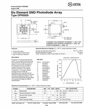 OPR5929 Datasheet PDF Optek Technology
