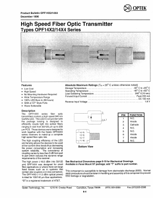 OPF1402 Datasheet PDF Optek Technology