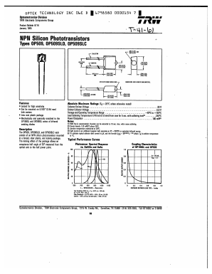 OP509 Datasheet PDF Optek Technology