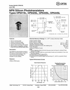 OP643SL Datasheet PDF Optek Technology