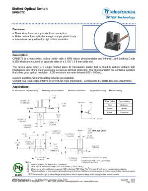 OPB857Z Datasheet PDF Optek Technology