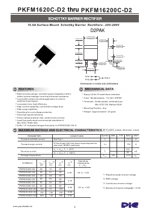 PKFM1630C-D2 Datasheet PDF PACELEADER INDUSTRIAL