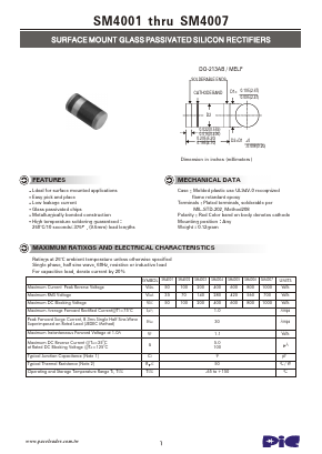 SM4004 Datasheet PDF PACELEADER INDUSTRIAL
