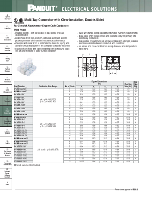 PCSB2/0-12-2Y Datasheet PDF PANDUIT CORP.