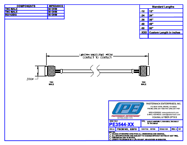 PE3544-XX Datasheet PDF Pasternack Enterprises, Inc.