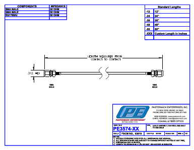 PE3574 Datasheet PDF Pasternack Enterprises, Inc.